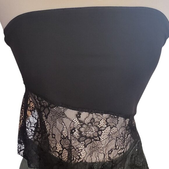 Forever 21 Set 2 pieces Beautiful Formal pants Green/Lace blouse Black size S - Picture 4 of 5